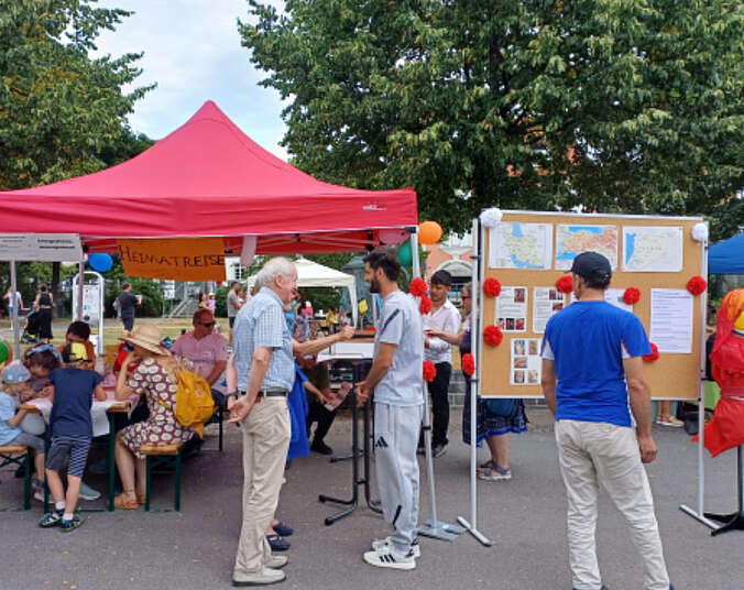 Stand am Interkultrellen Stadtfest (Foto: Stadt Friedrichshafen)
