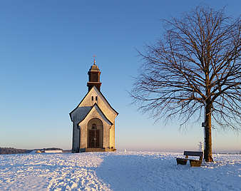 Ailingen Haldenbergkapelle im Winter