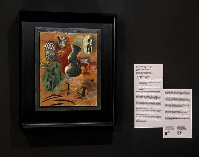 Gemälde Afrikanische Kunst. (Foto: Markus Tretter)