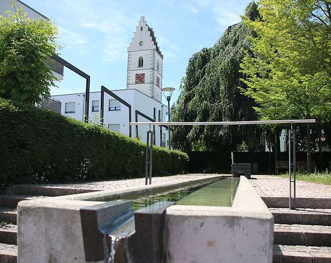 Ailingen Brunnen Ortsmitte