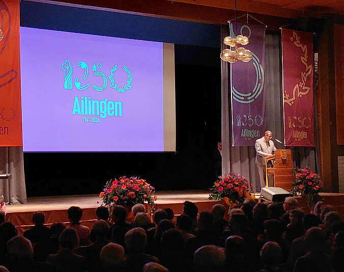 Festakt 1250 Jahre Ailingen OV Lipp