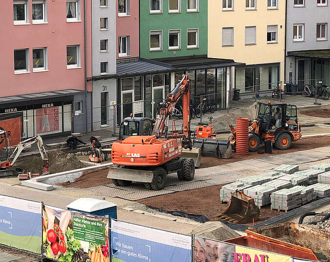 Bauarbeiten Adenauerplatz